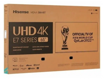Телевизор QLED Hisense 65" 65E7HQ черный 4K Ultra HD 60Hz DVB-T DVB-T2 DVB-C DVB-S DVB-S2 WiFi Smart TV от магазина Лидер