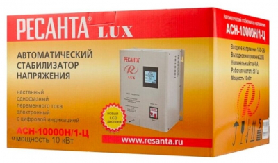 Стабилизатор РЕСАНТА АСН-10000 Н/1-Ц LUX от магазина Лидер